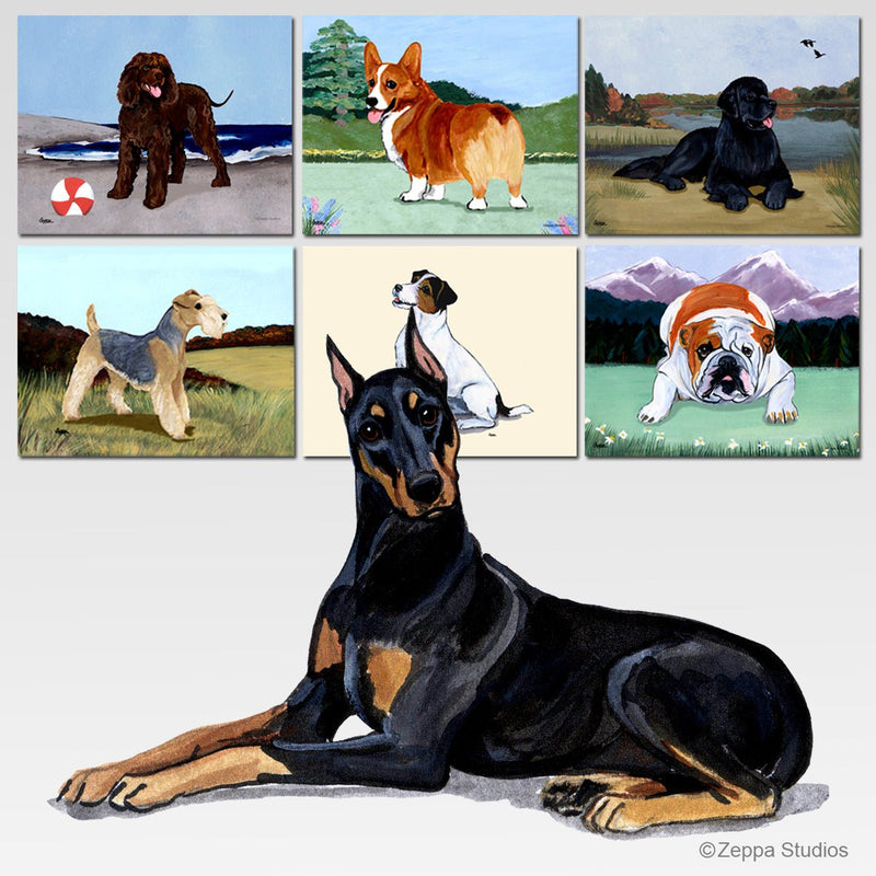 Doberman Pinscher Scenic Cutting Board