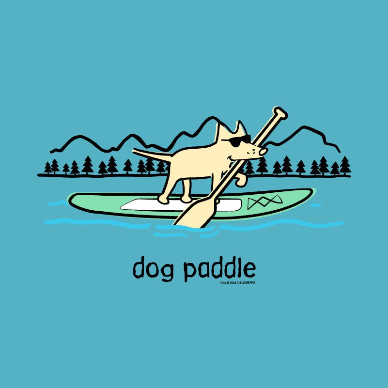 Dog Paddle - Ladies T-Shirt V-Neck