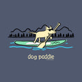 Dog Paddle - Ladies Curvy V-Neck Tee