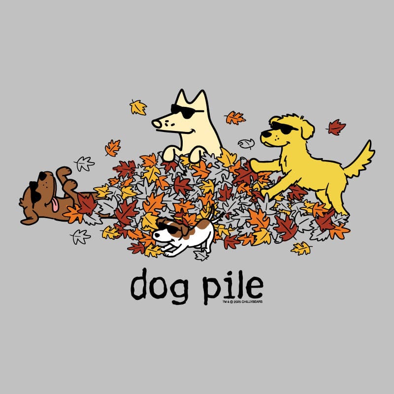 Dog Pile Autumn - Ladies T-Shirt V-Neck