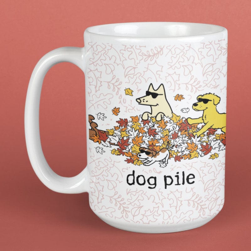 Dog Pile Autumn - Large Coffee Mug