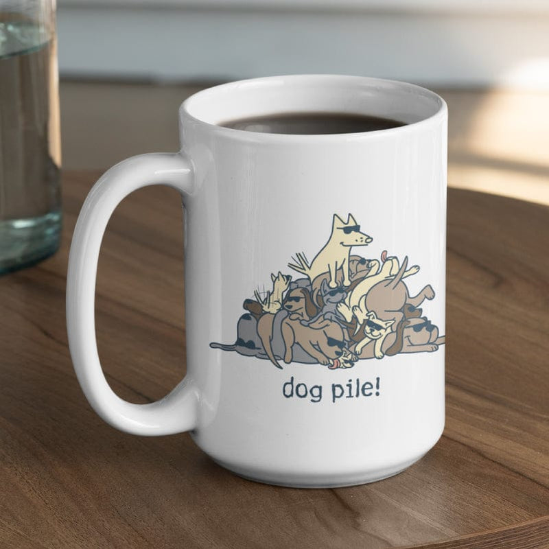 Dog Pile - Large Coffee Mug