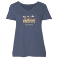 Dog Training - Ladies Curvy V-Neck Tee