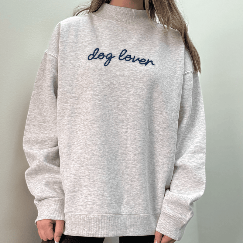 Dog Lover Mock Neck Sweatshirt