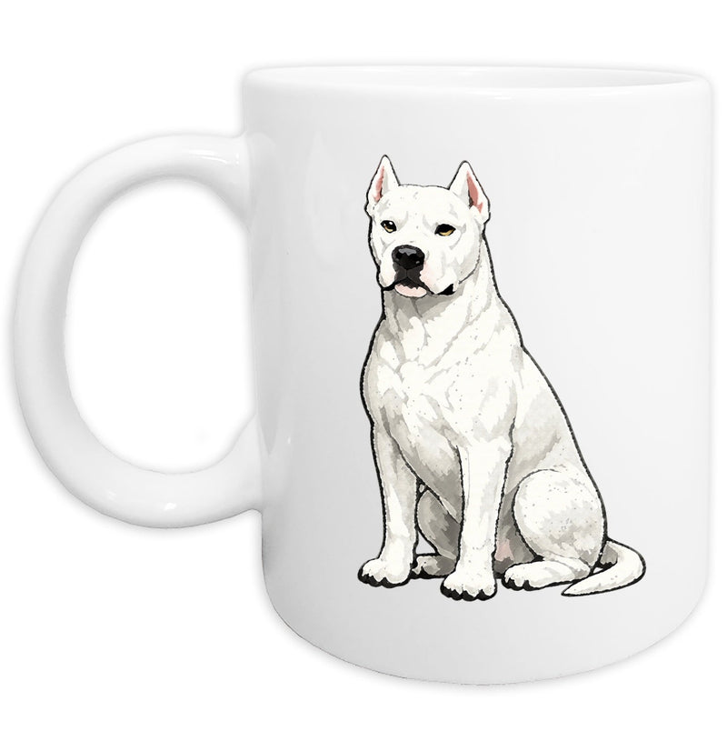 Dogo Argentino Watercolor - Ceramic Mug