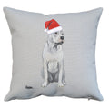 Dogo Argentino  Santa Pillow Cover