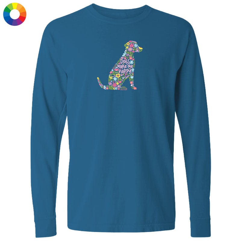Dogs Make Me Happy - Classic Long-Sleeve T-Shirt