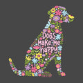 Dogs Make Me Happy - Lightweight Tee