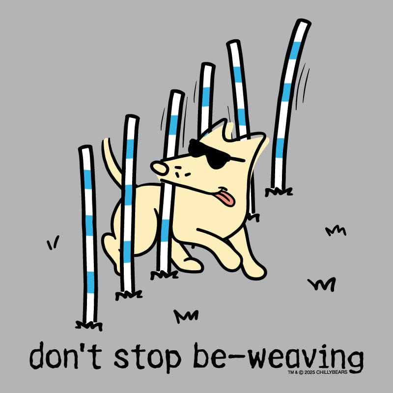 Don't Stop Be Weaving - Ladies Curvy V-Neck Tee