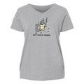 Don't Stop Be Weaving - Ladies Curvy V-Neck Tee