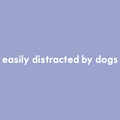 Easily Distracted By Dogs Embroidered Mock Neck Sweatshirt