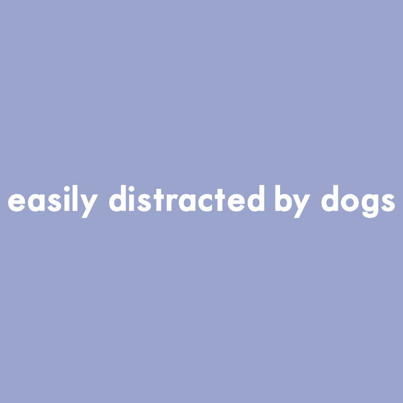 Easily Distracted By Dogs Embroidered Mock Neck Sweatshirt