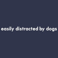 Easily Distracted By Dogs Embroidered Mock Neck Sweatshirt