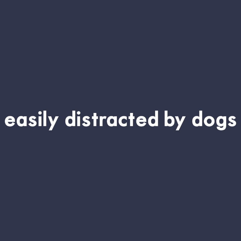 Easily Distracted By Dogs Embroidered Mock Neck Sweatshirt