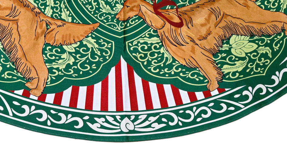 Irish Setter Christmas Tree Skirt