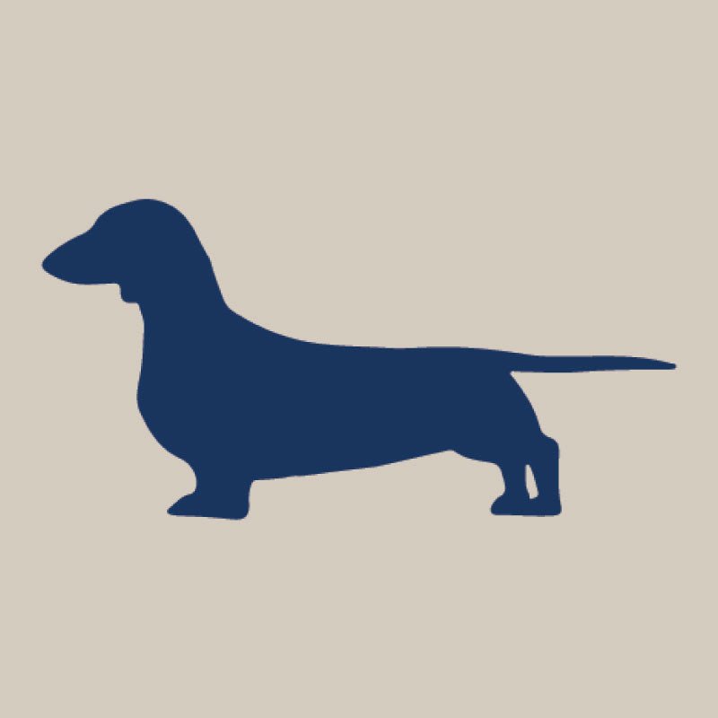 Dachshund- Canvas Boat Tote