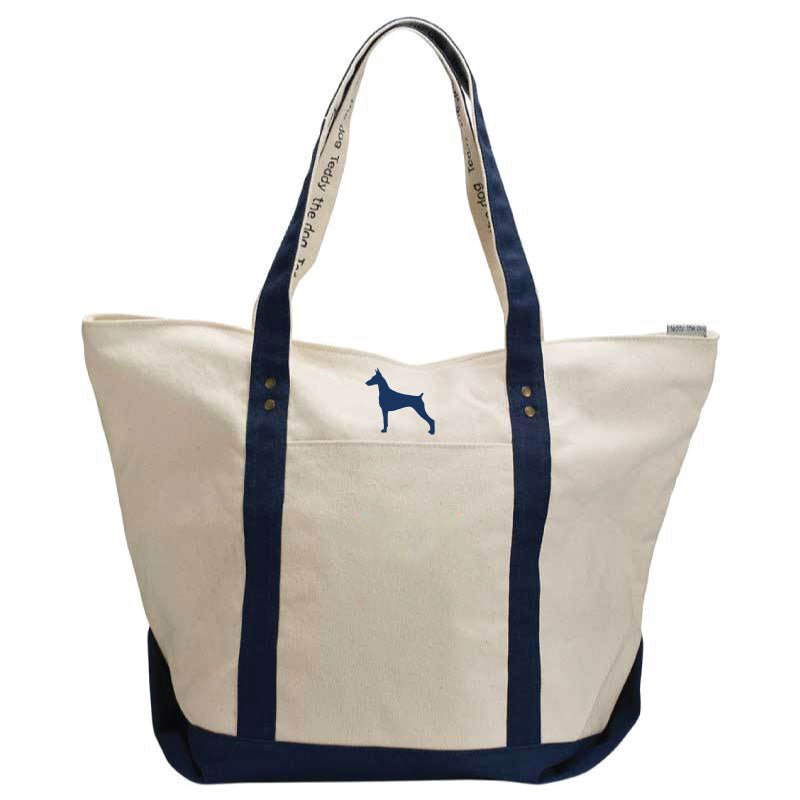 Doberman Pinscher - Canvas Boat Tote