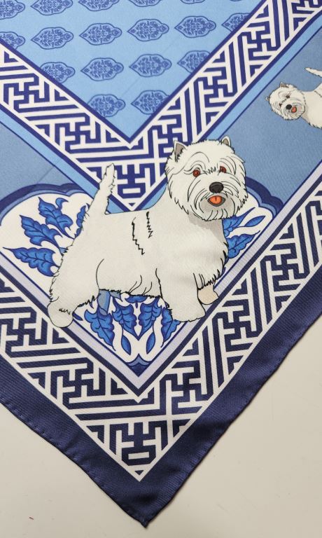 Westie Silk Scarf