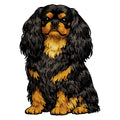 English Toy Spaniel Watercolor - Ceramic Mug