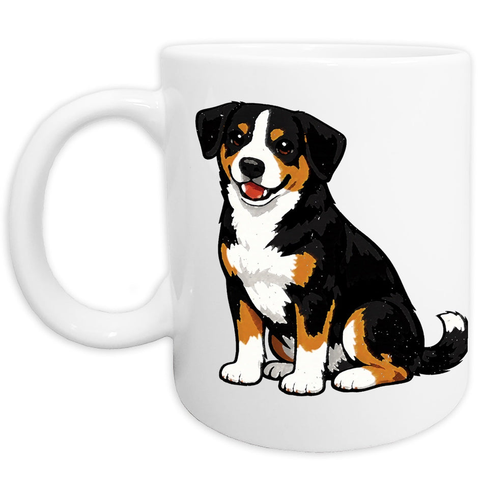 Entlebucher Mountain Dog Watercolor - Ceramic Mug