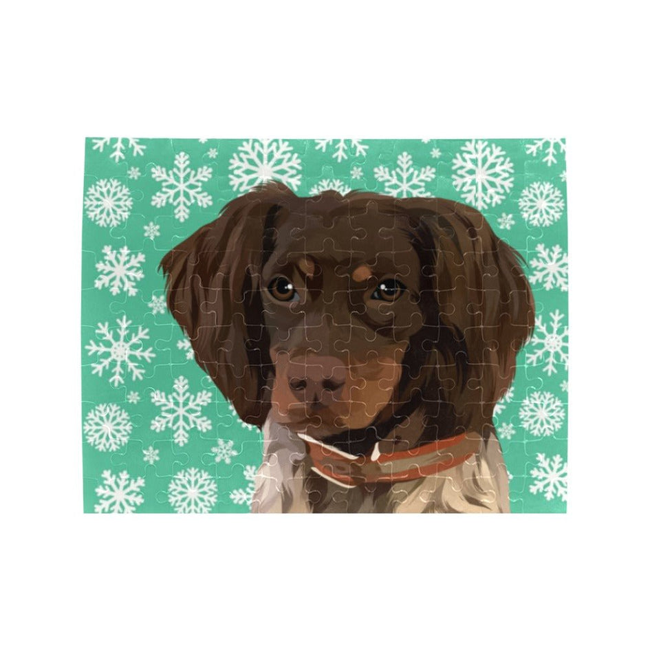 Holiday Custom Dog Puzzle - 110 Pieces