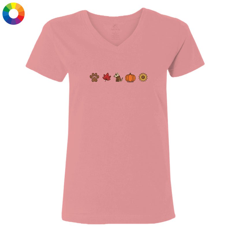 Fall Icons - Ladies T-Shirt V-Neck