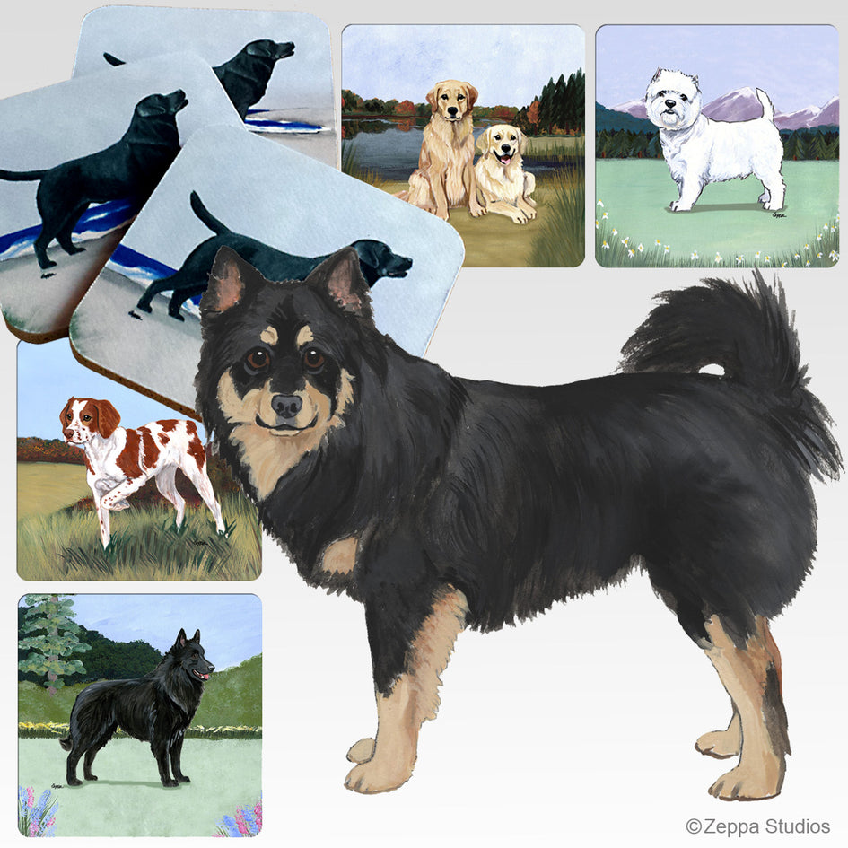 Finnish Lapphund Scenic Square Coaster