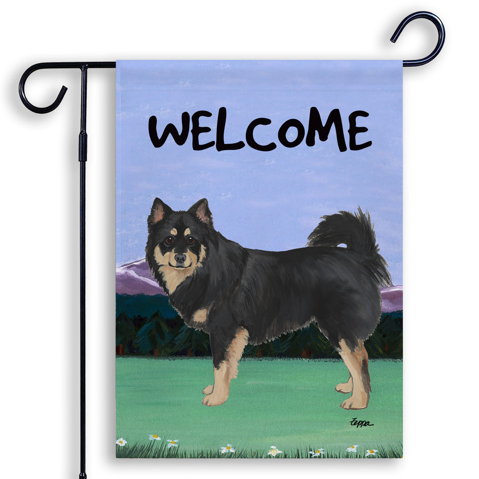 Finnish Lapphund Scenic Garden Flag