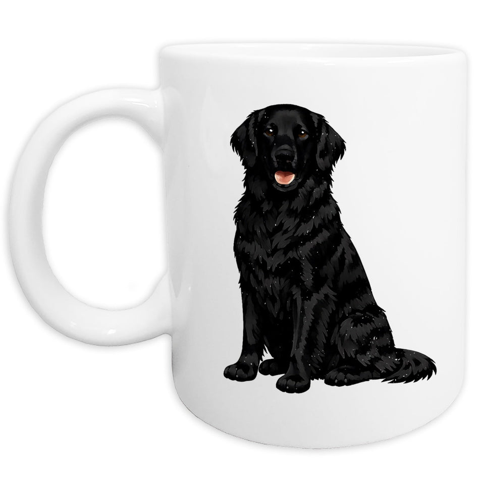 Flat-Coated Retriever Watercolor - Ceramic Mug