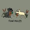 Fowl Mouth - Ladies Curvy V-Neck Tee