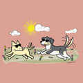 Frolicking Friends - Ladies Racerback Tank Top