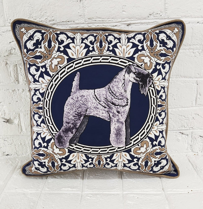 Kerry Blue Terrier Pillow Cover