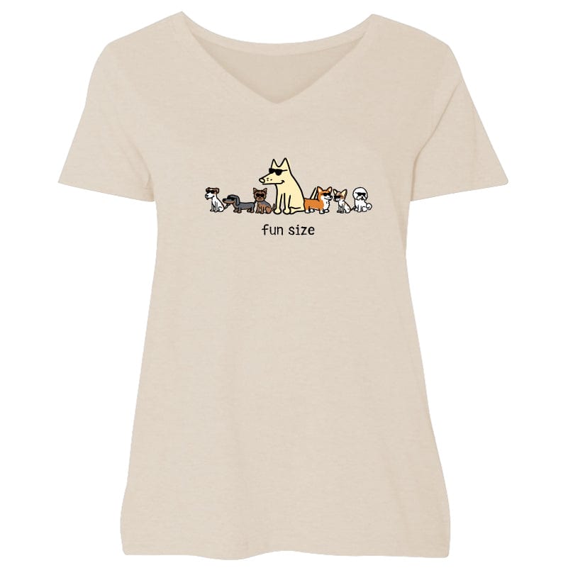 Fun Size - Ladies Curvy V-Neck Tee