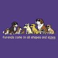 Furends Come in All Shapes and Sizes - Ladies Curvy V-Neck Tee