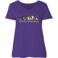 Furends Come in All Shapes and Sizes - Ladies Curvy V-Neck Tee