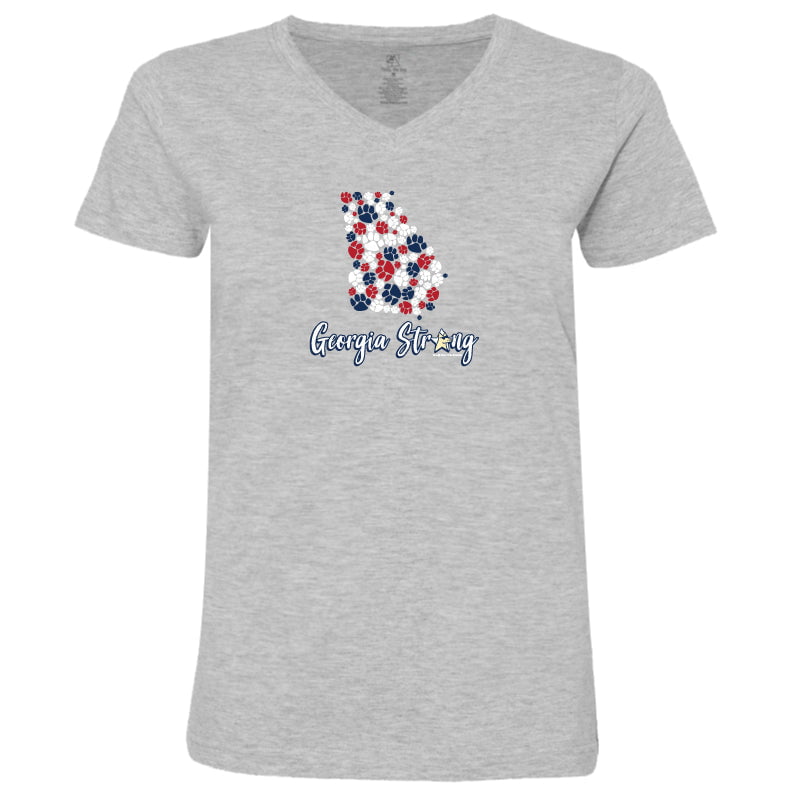 Georgia Strong - Ladies T-Shirt V-Neck