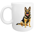 German Shepherd Dog Watercolor - Ceramic Mug