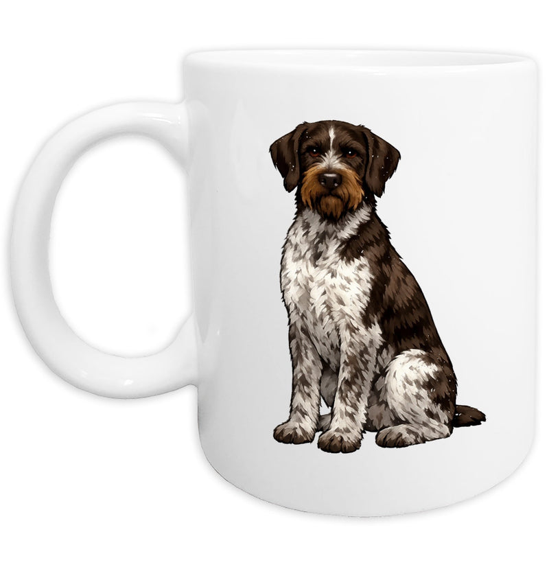 German Wirehaired Pointer Watercolor - Ceramic Mug