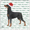 German Pinscher  "Happy Howlidays" Coaster