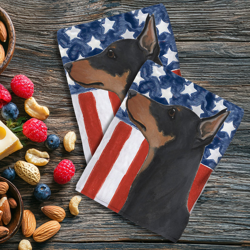 German Pinscher Americana Kitchen Towel Set