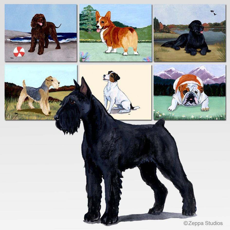 Giant Schnauzer Scenic Cutting Board