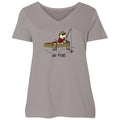 Go Fish - Ladies Curvy V-Neck Tee