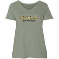 Gold Standard - Ladies Curvy V-Neck Tee