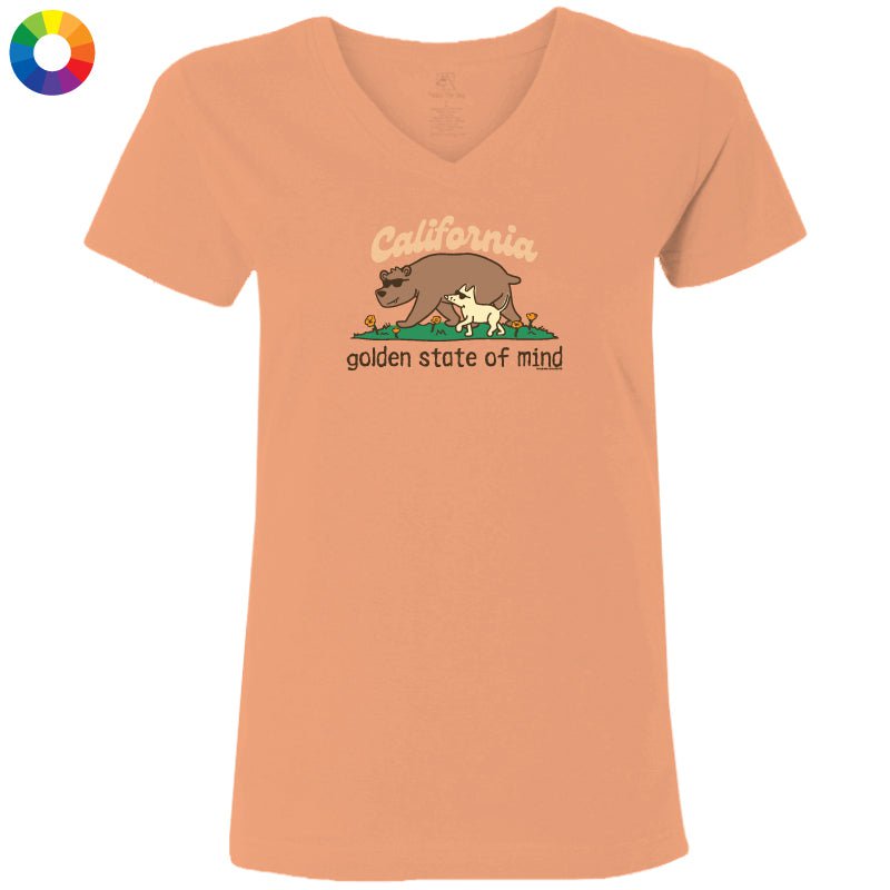 Golden State of Mind - Ladies T-Shirt V-Neck