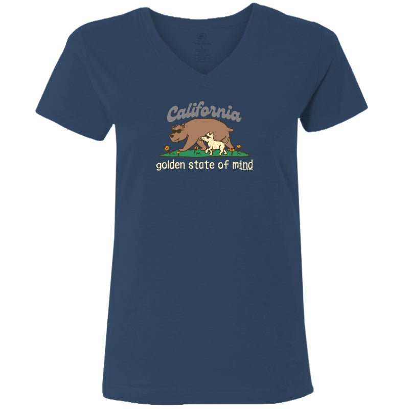 Golden State of Mind - Ladies T-Shirt V-Neck