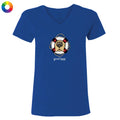 Dark blue t-shirt with a dog graphic and 'good buoy' text on a white background