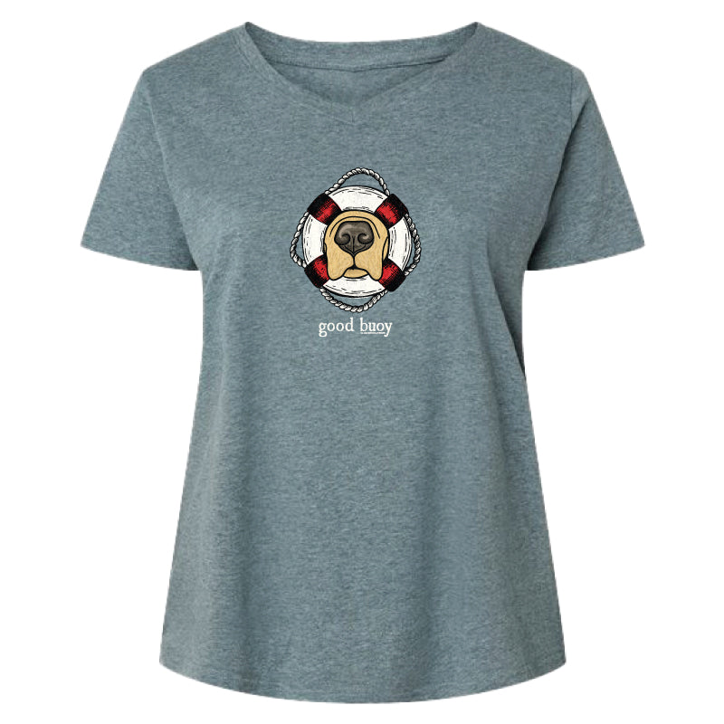 Good Buoy - Ladies Curvy V-Neck Tee