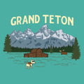 Grand Teton  - Ladies T-Shirt V-Neck