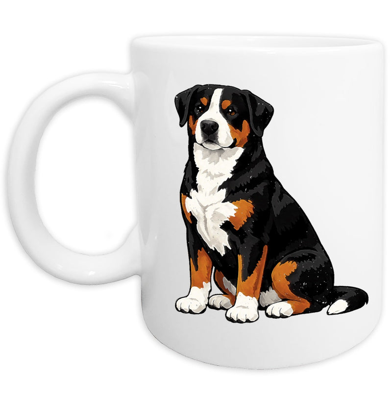 Greater Swiss Mountain Dog Watercolor - Ceramic Mug