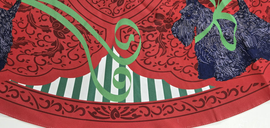 Scottish Terrier Christmas Tree Skirt
